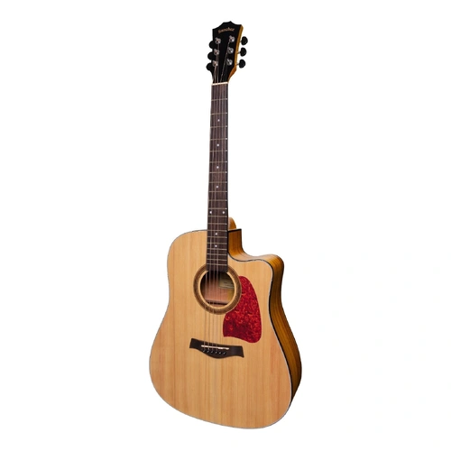 Sanchez Acoustic-Electric Dreadnought Cutaway Guitar SDC-18-SK Natural Satin Spruce/Koa 6-String Right-Handed