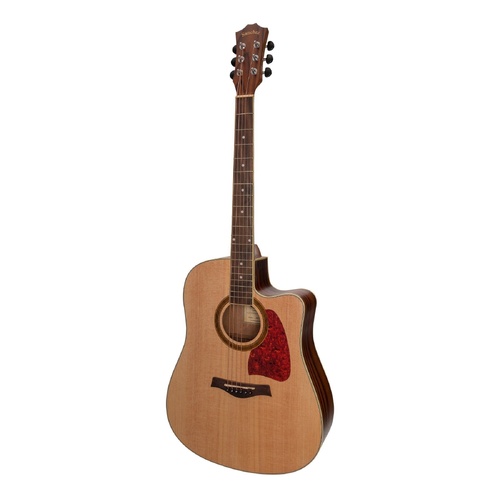 Sanchez SDC-18-SR Acoustic-Electric Dreadnought Cutaway Guitar Natural Satin