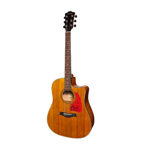 Sanchez SDC-18G-ACA Acoustic-Electric Dreadnought Cutaway Guitar Gloss Acacia