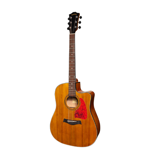 Sanchez SDC-18G-ACA Acoustic-Electric Dreadnought Cutaway Guitar Gloss Acacia