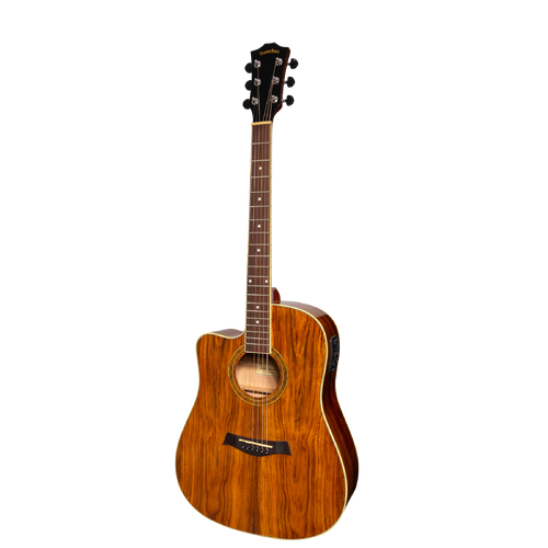 Sanchez SDC-18LG-RWD Left Handed Acoustic-Electric Dreadnought Cutaway Guitar Gloss Rosewood