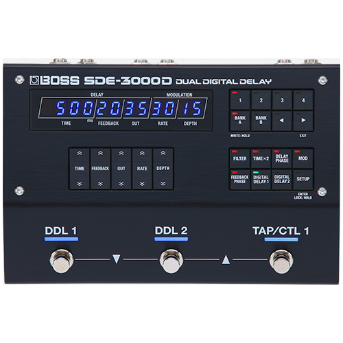 BOSS SDE-3000D Dual Digital Delay Rackmount Effect with Preset Storage and Long Delay Times