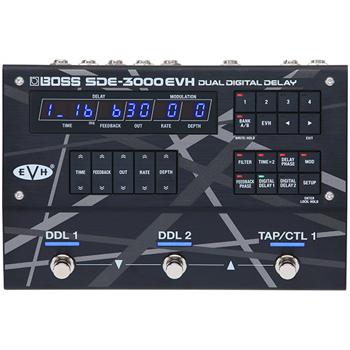 BOSS SDE-3000EVH Dual Digital Delay - EVH Edition, Authentic Stereo Delay, Eddie Van Halen Signature Sound, Vintage Roland Recreation