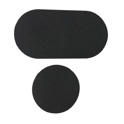 Black Bass Drum Patch - Single & Double Size, Durable Nylon