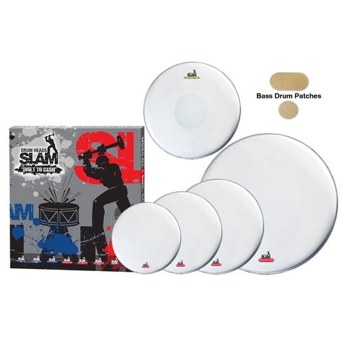 Slam 2-Ply Coated Drum Head Pack 10"T/12"T/14"T/14"S/22"BD
