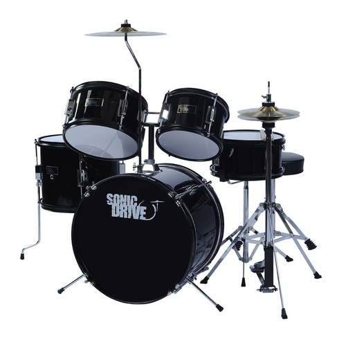 Sonic Drive 5-Piece Junior Drum Kit (Black)