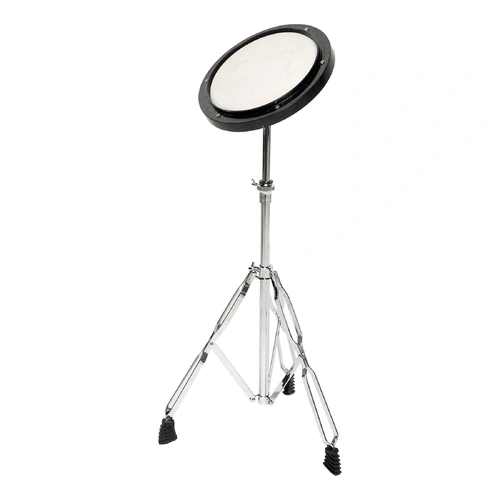 Sonic Drive Tuneable 8" Drum Practice Pad with Chrome Adjustable Stand and Carry Bag
