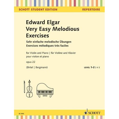Very Easy Melodious Exercises Op 22 Violin/Piano (Softcover Book)