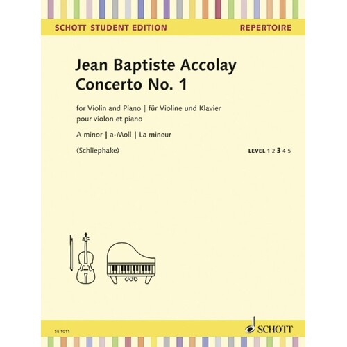AccOnline Audioy - Concerto No 1 A Min Violin/Piano (Softcover Book)