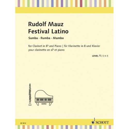 Mauz - Festival Latino Clarinet/Piano (Softcover Book)