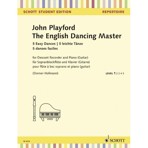 Playford - English Dancing Master Recorder/Piano (Softcover Book)