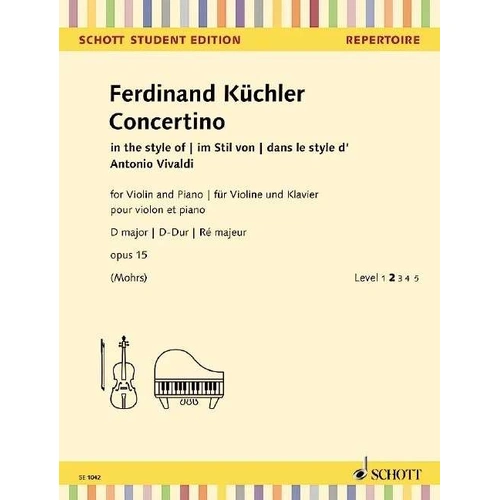 Kuchler Concertino D Major Op. 15 for Violin and Piano