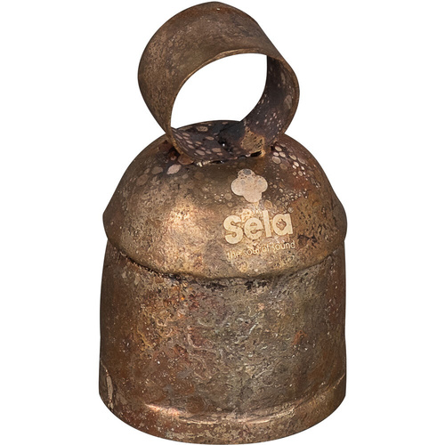 Sela Harmony Noah's Bell Size 5 (3.0") D6 - Handmade Brass Coated Iron, Includes Mallet, Ideal for Meditation and Sound Therapy