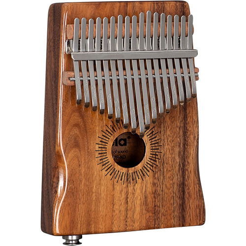 Sela 17-Key Hollow Koa Kalimba with Pickup, Natural Finish, Includes Case, Cleaning Cloth, and Tuning Hammer