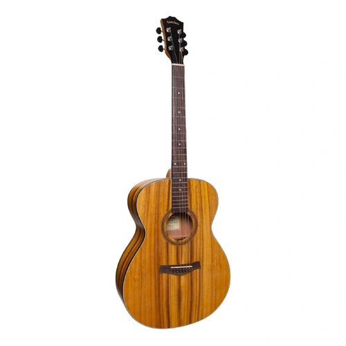 Sanchez SF-18L-KOA Left Handed Acoustic Small Body Guitar Natural Satin Koa