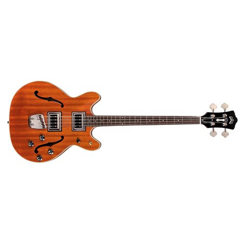 Guild Starfire Bass II Natural 4 String Semi Hollow Bass Guitar 