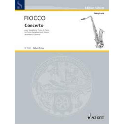 Concerto Arr Londeix Tenor Saxophone/Piano (Softcover Book)