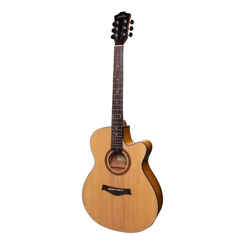 Sanchez SFC-18-SK Acoustic-Electric Small Body Cutaway Guitar Natural Satin Spruce/Koa 6-String