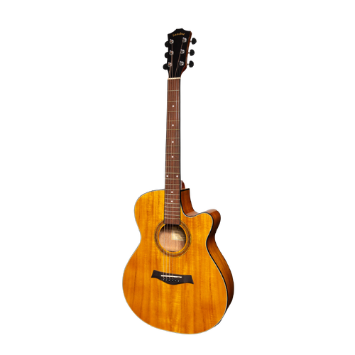 Sanchez SFC-18G-ACA Acoustic-Electric Small Body Cutaway Guitar Gloss Acacia