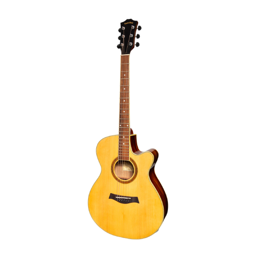 Sanchez SFC-18G-SR Acoustic-Electric Small Body Cutaway Guitar Gloss Spruce/Rosewood