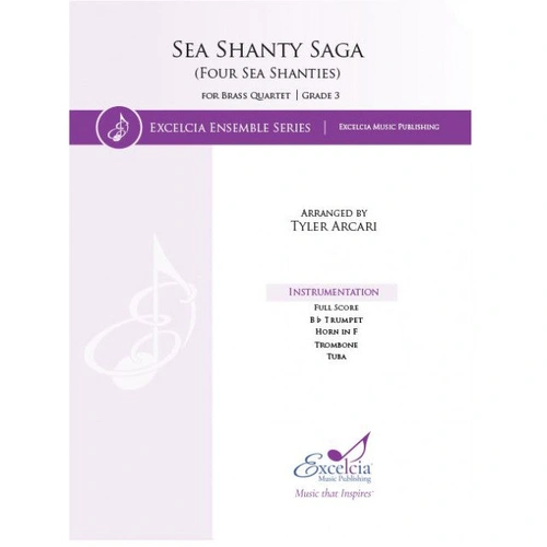 Sea Shanty Saga Brass Quartet Score and Parts