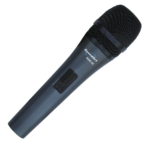SoundArt SGM-52 Hand-Held Dynamic Microphone with On/Off Switch and Protective Bag