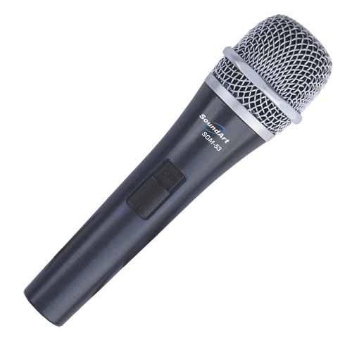SoundArt SGM-53 Hand-Held Dynamic Microphone with On/Off Switch and Protective Bag