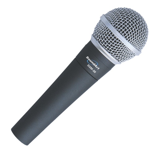 SoundArt Hand-Held Dynamic Microphone with Protective Bag