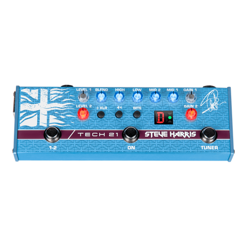 Tech 21 Steve Harris SH1 Signature Bass Guitar Pedal with All-Analog SansAmp Technology