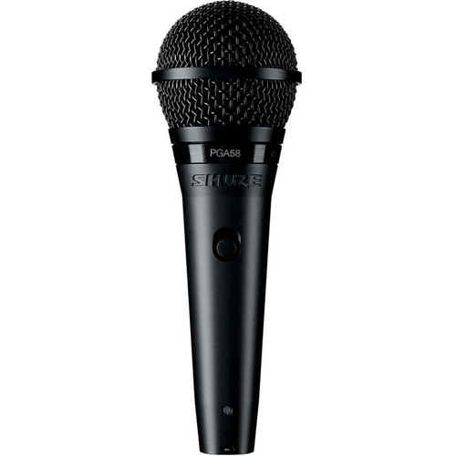 Shure PGA58 Cardioid Dynamic Vocal Microphone with XLR-XLR Cable