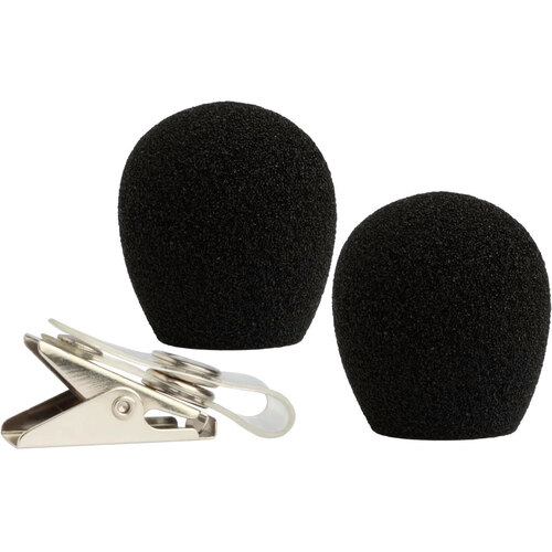 Shure RK318WS Headset Microphone Windscreen & Clothing Clip to suit WH10/20 (Pk-2)