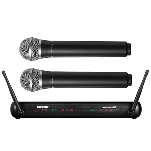 Shure SVX288/PG58 Dual Channel Handheld Wireless System - PG58 Handheld (2)