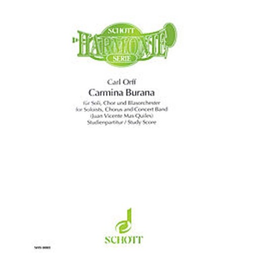 Camina Burana Chorus and Wind Band Score 