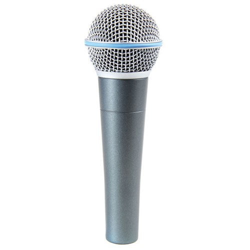 Shure Beta 58A Dynamic Vocal Microphone - Supercardioid, High Output, Rugged Construction, Ideal for Vocals and Speech