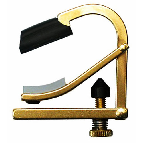 Shubb C7B Partial Capo for DADGAD Tuning - Acoustic Guitar Capo in Plain Brass Finish