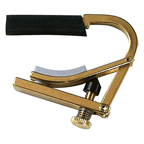 Shubb C8B Drop-D Steel String Partial Capo Original Design Plain Brass Finish