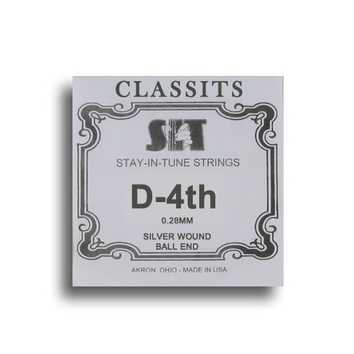 SIT Classits Silver Wound Classical Guitar Single String (D-4th)