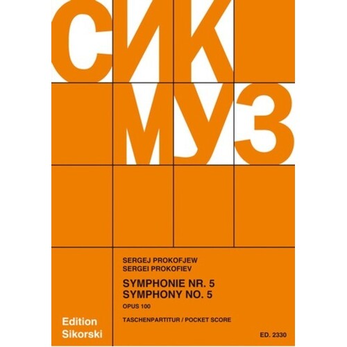 Prokofieff - Symphony No 5 Op 100 Study Score