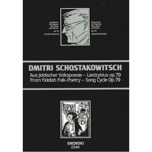 Shostakovich - From Yiddish Folk-Poetry Op 79 (Softcover Book)