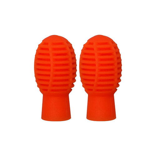 Maxtone Orange Silicone Drumstick Practice Tips (1 Pair)