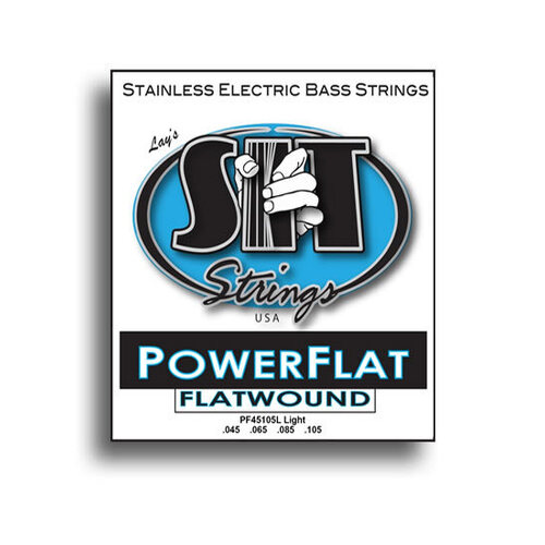 SIT Power Flat Flatwound Light Electric Bass String Set 45-105