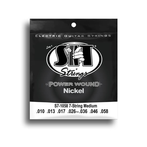 SIT Power Wound 7-String Medium Electric Guitar String Set (10-58)