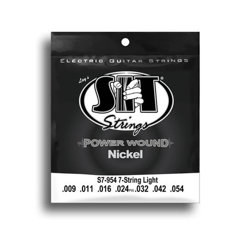 SIT Power Wound 7-String Light Electric Guitar String Set (9-54)