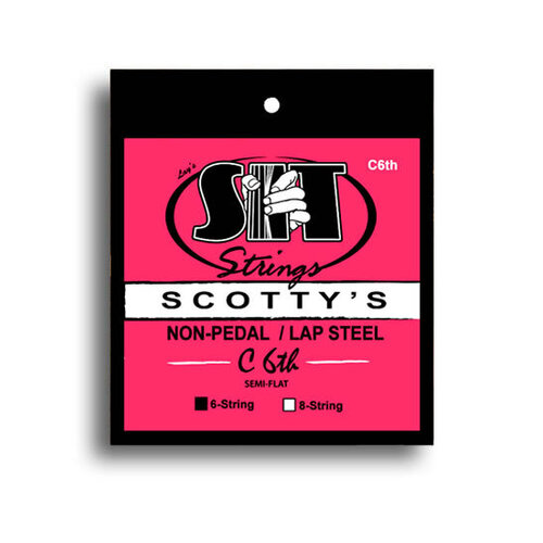 SIT 6-String Scottys C6th Tuning Silencer Semi-Flat Nickel Lap Steel String Set (15-36)