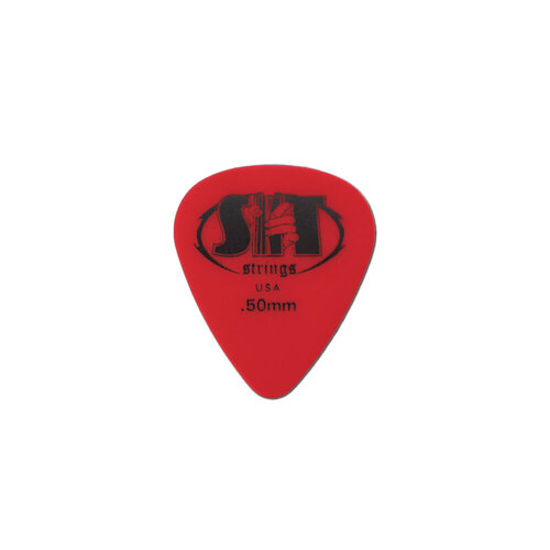SIT Thin Nylon Guitar Picks Red 0.50mm - 12 Pack