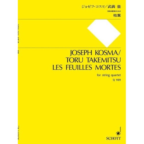 Kosma - Les Feuilles Mortes String Quartet Score/Parts