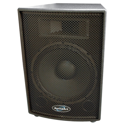 SoundArt SJ15-200-8 200W 15" 2-Way 8 Ohm Passive Speaker Cabinet with Heavy Duty Metal Grill