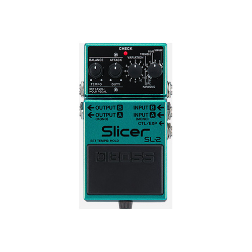BOSS SL-2 Slicer Compact Pedal - Creative Rhythmic Effects with Filters and Multiple Output Options