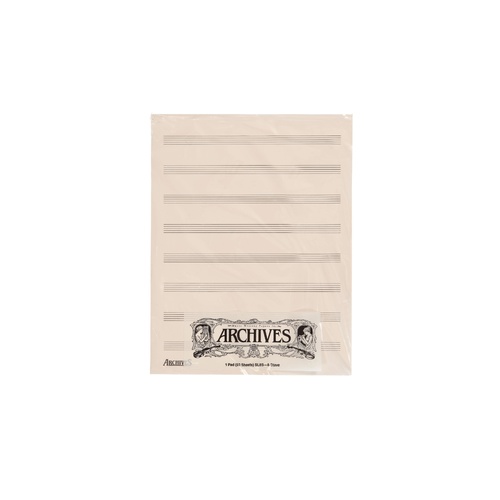 Archives Manuscript Score Pads, 8 Stave, 50 Sheets