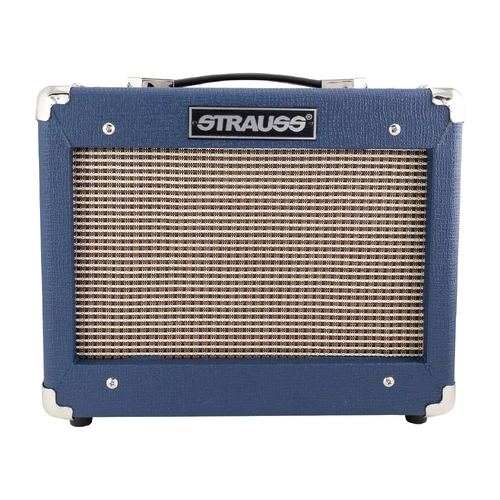 Strauss Legacy SLA-15G 15 Watt Solid State Guitar Practice Amplifier - Blue